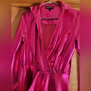 Hot Pink Metallic Dress